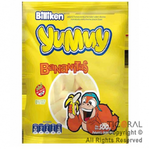 GOLO GOMAS YUMMY BANANITAS X 500 GR x 1