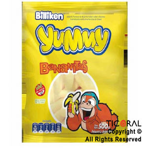 GOLO GOMAS YUMMY BANANITAS X 500 GR x 1