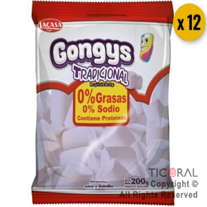 MALVAVISCOS GONGYS VAINILLA TRADICIONAL 12  X 200GR