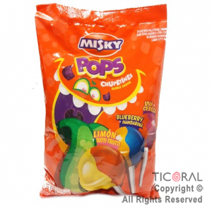 GOLO CHUPETIN MISKY POPS CHUPETINES DOBLE SABOR BICOLOR (625 GR) x 1