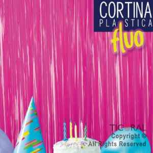 CORTINA LISA COLOR (IP) FUCSIA FLUO 2.2 MT X 80CM x 1