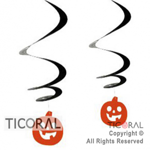 ADORNO R7644 ESPIRAL CON CALABAZA x 2