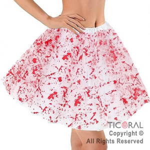 POLLERA TUTU CON SANGRE BLANCO X 1