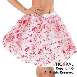 POLLERA TUTU CON SANGRE BLANCO X 1