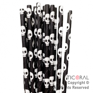 SORBETE POLIPAPEL CALAVERAS PAQ x 24 UNIDADES