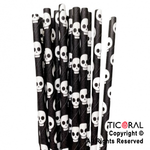 SORBETE POLIPAPEL CALAVERAS PAQ x 24 UNIDADES