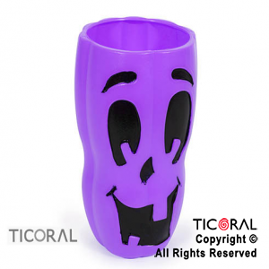 VASO CALABAZA VIOLETA HALLOWEEN x 1