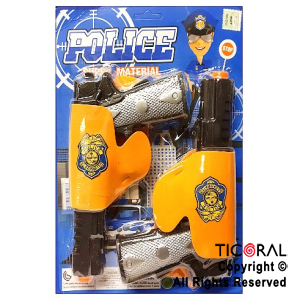 SET POLICIA 2 REVOLVER CON CARTUCHERA x 1