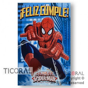 SPIDERMAN AFICHE FELIZ CUMPLE x 1