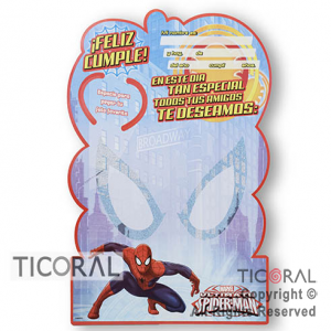 SPIDERMAN AFICHE RECORDATORIO x 1