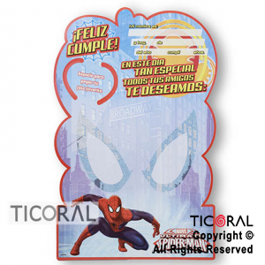 SPIDERMAN AFICHE RECORDATORIO x 1