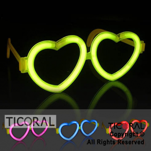 ANTEOJO QUIMICO CORAZON GLOW FLUO x 1