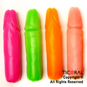 MARACA PENE COLORES SURTIDOS x 1 UNIDAD (19CMX5CM)