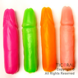 MARACA PENE COLORES SURTIDOS x 1 UNIDAD (19CMX5CM)