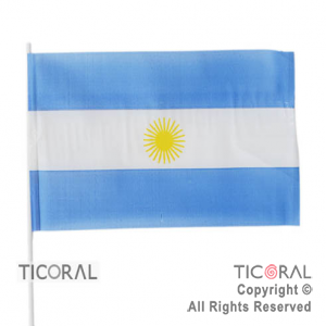 BANDERA PLASTICA ARGENTINA 15X25CM x 25