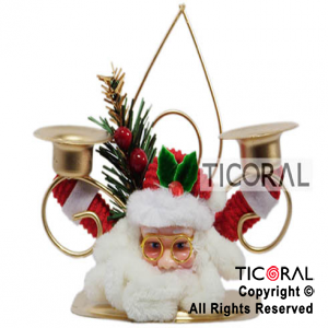 CANDELABRO NOEL BAJO P/2VELAS HS1270 x 1