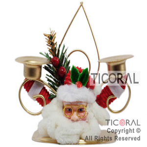 CANDELABRO NOEL BAJO P/2VELAS HS1270 x 1