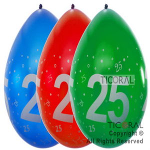 GLOBO S R12 INF MET SURT NUMERO 25 x 10