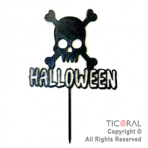 CAKE TOPPER CALAVERA HALLOWEEN X 1