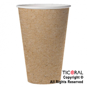 VASO POLIPAPEL 240CC KRAFT X 8