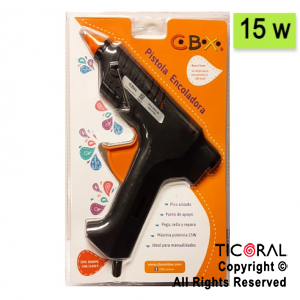 PISTOLA SILICONA ENCOLADORA GRANDE CBX 15W X 1