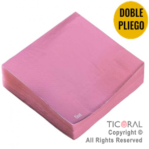 SERVILLETA PREMIUM ROSA 33X33 x 20