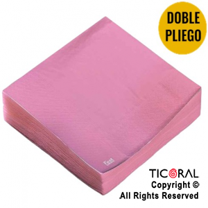 SERVILLETA PREMIUM ROSA 33X33 x 20