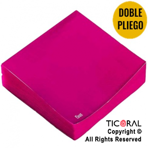 SERVILLETA PREMIUM FUCSIA FLUO x 20