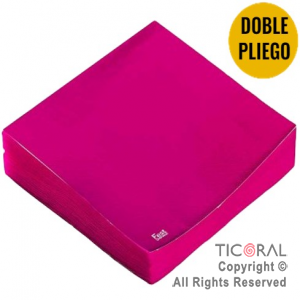 SERVILLETA PREMIUM FUCSIA FLUO x 20