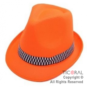 SOMBRERO TANGUERO FUNYI NARANJA NEON X 1