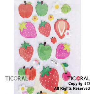 STICKER FRUTILLAS (21X7CM) HS5658-10 x 12