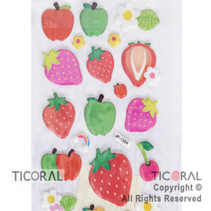 STICKER FRUTILLAS (21X7CM) HS5658-10 x 12