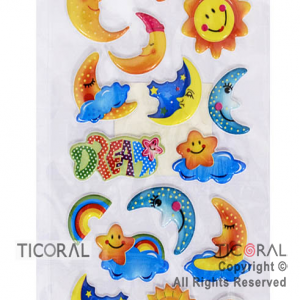 STICKER SOL/LUNA (21X7CM) HS5658-12 x 12