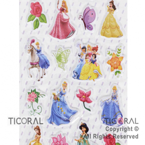 STICKER PRINCESAS MINI (21X7CM) HS5673-3 x 12