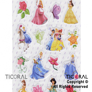 STICKER PRINCESAS MINI (21X7CM) HS5673-3 x 12