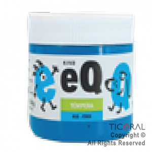 TEMPERA EQ 410 CYAN 200ML X 3 UNIDADES