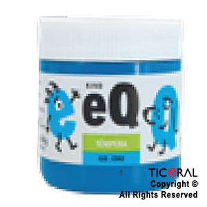 TEMPERA EQ 410 CYAN 200ML X 3 UNIDADES