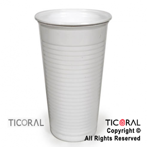 VASO 330CC LISO BLANCO x 100 BELLA CUP