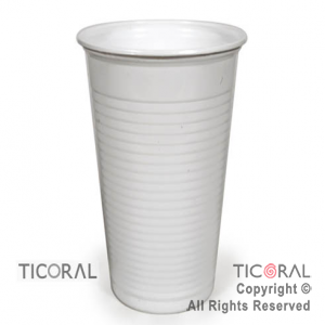 VASO 330CC LISO BLANCO x 100 BELLA CUP