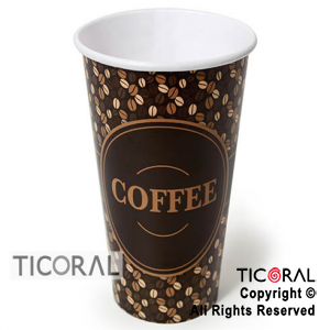 VASO POLIPAPEL IMPRESO COFFE 340CC X 8 UNIDADES