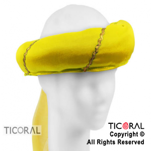 SOMB TURBANTE AMARILLO CON TUL HS5388-3 x 1