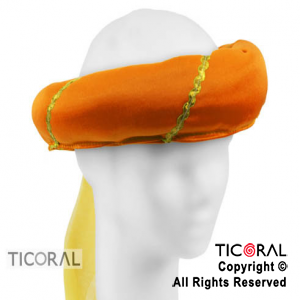 SOMB TURBANTE NARANJA CON TUL HS5388-1 x 1