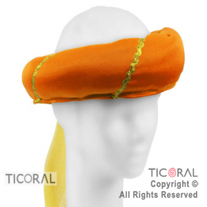 SOMB TURBANTE NARANJA CON TUL HS5388-1 x 1