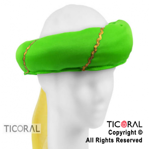 SOMB TURBANTE VERDE CON TUL HS5388-2 x 1